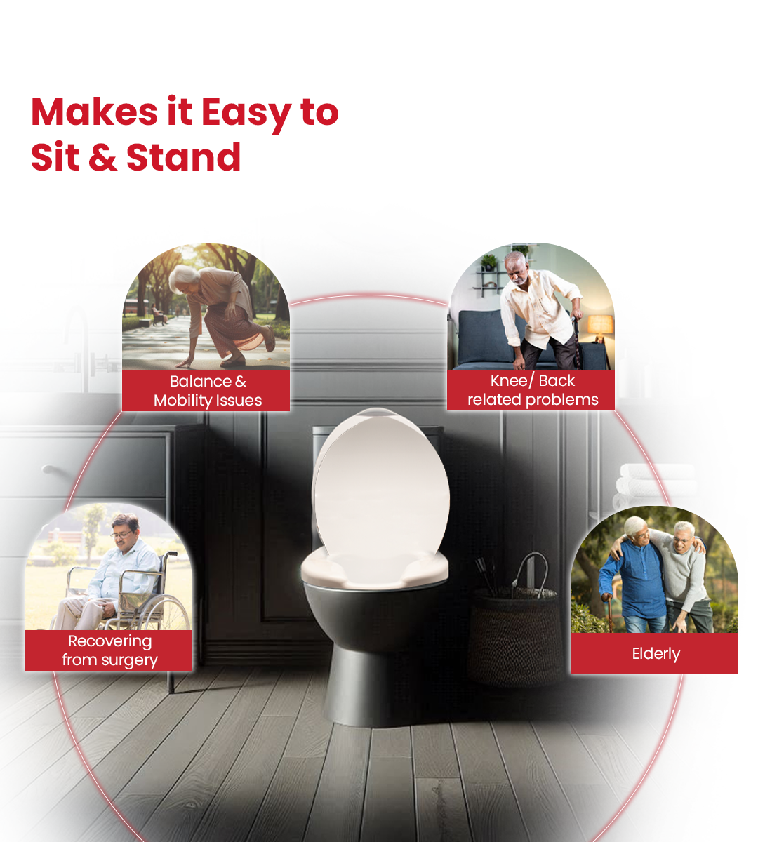 AGEasy Commode Seat Raiser