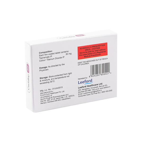 CERBILEP 50 Tablet 10's