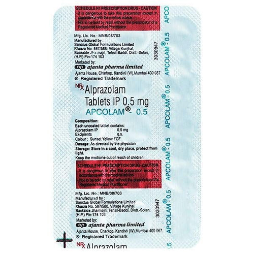APCOLAM 0.5 Tablet 15's