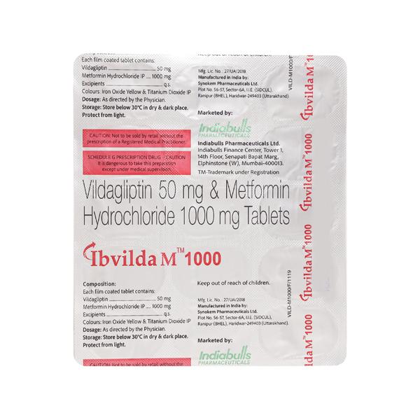 IBVILDA M 1000mg Tablet 15's