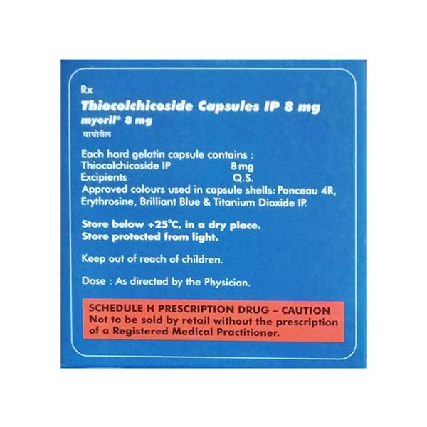 Myoril 8mg Capsule 10'S