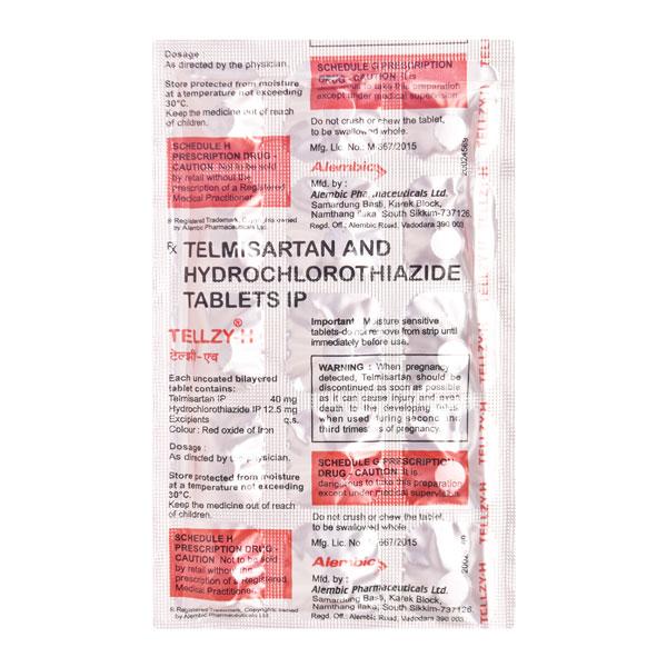 Tellzy H 40mg Tablet 15'S