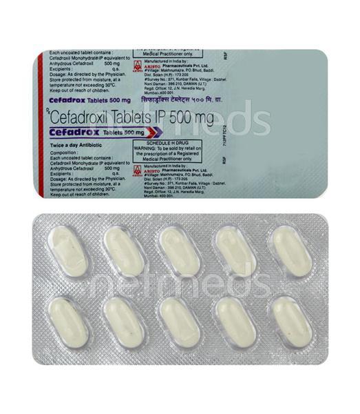 Cefadrox 500mg Tablet 10'S