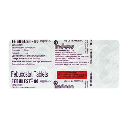 Febubest 80mg Tablet 10'S