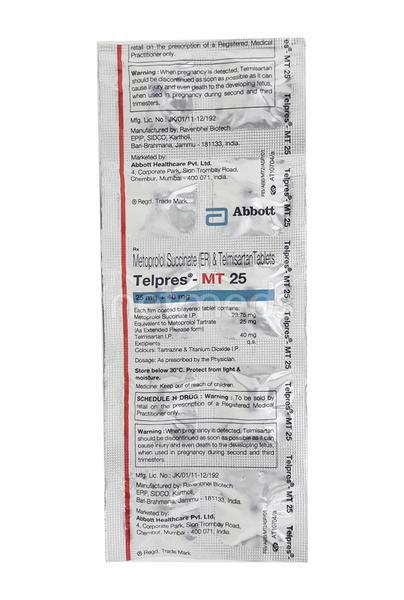 Telpres MT 25mg Tablet 10'S