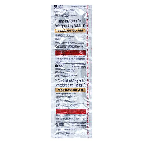 Telday AM 80mg Tablet 10'S