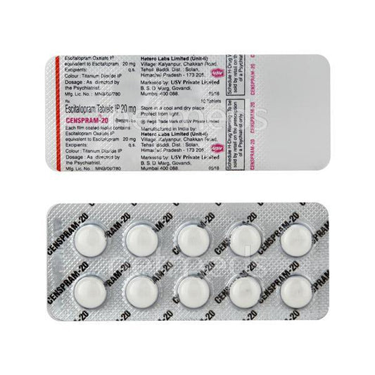 Censpram 20mg Tablet 10'S