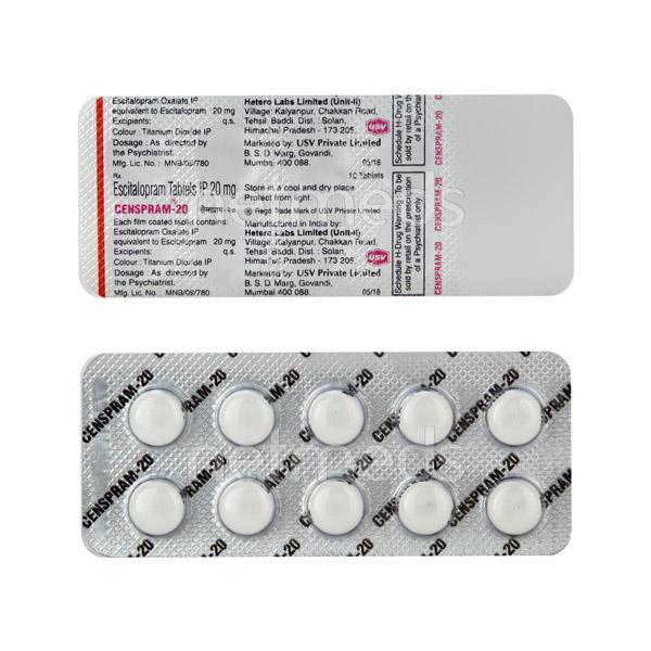 Censpram 20mg Tablet 10'S