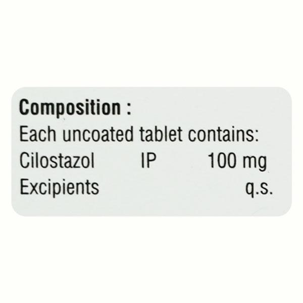 CILOSTOZ 100 Tablet 10's