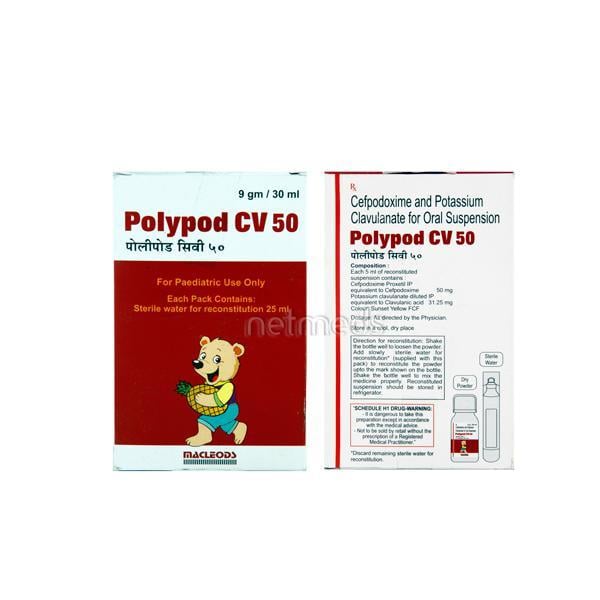 Polypod CV 50mg Syrup 30ml