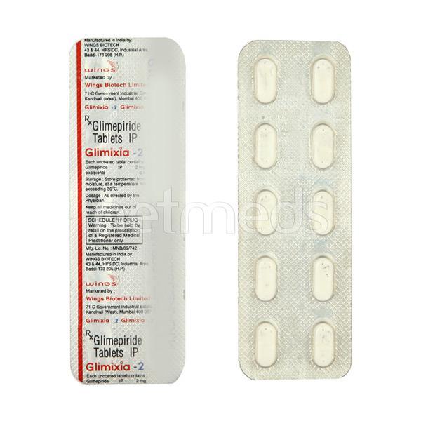 Glimixia 2mg Tablet 10'S