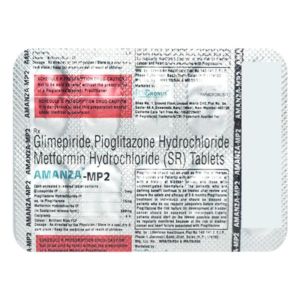 AMANZA MP 2mg Tablet 10's
