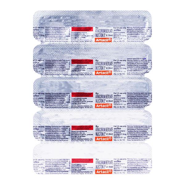 Artacil 25mg Injection 2.5ml