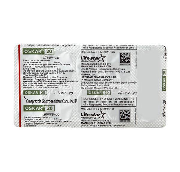 Oskar 20mg Capsule 10'S