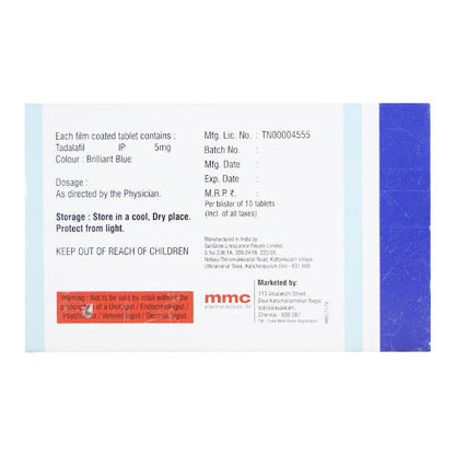 TADABLIS 5mg Tablet 10's