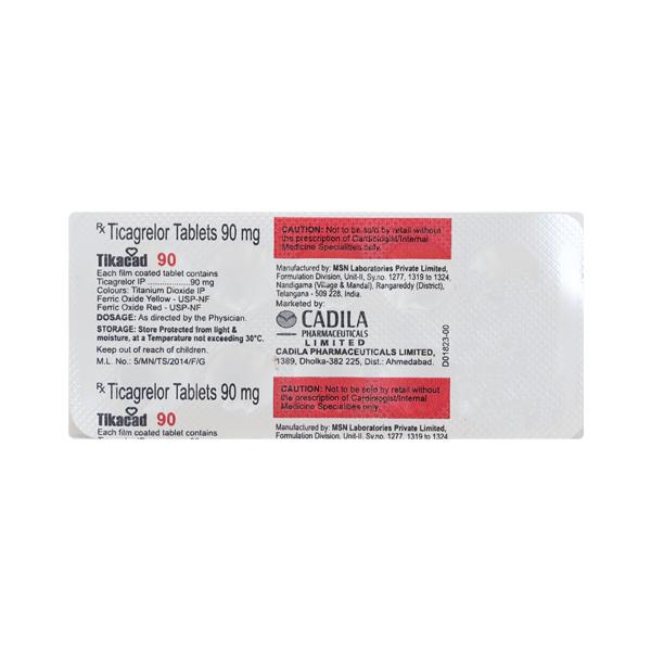 TIKACAD 90 Tablet 10's