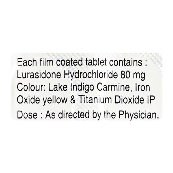 Lurasid 80mg Tablet 10'S
