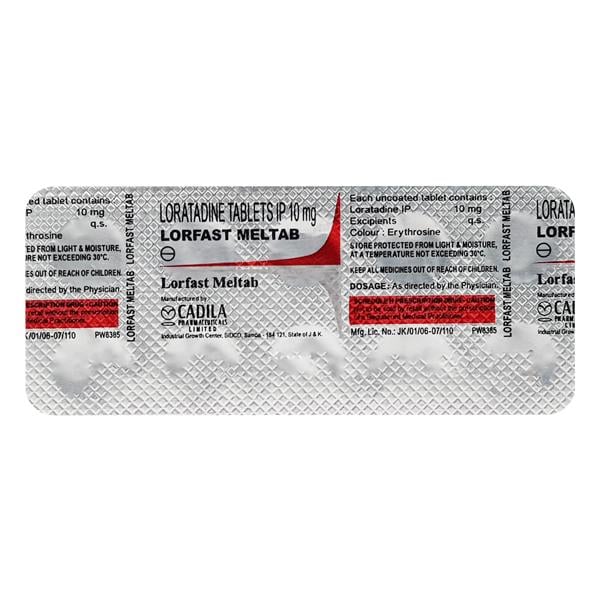 Lorfast Meltab Tablet 10'S