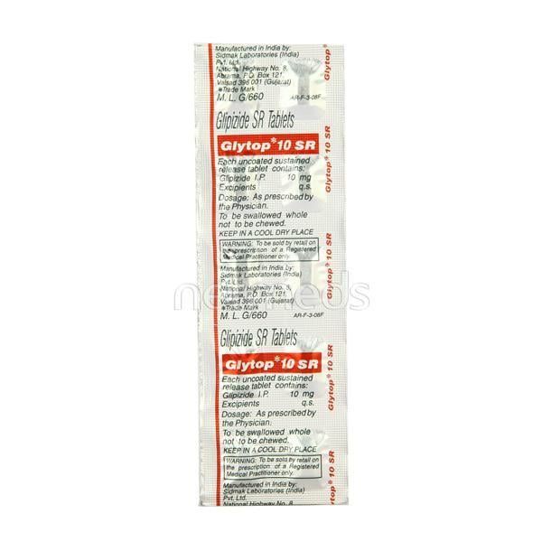 Glytop SR 10mg Tablet 10'S