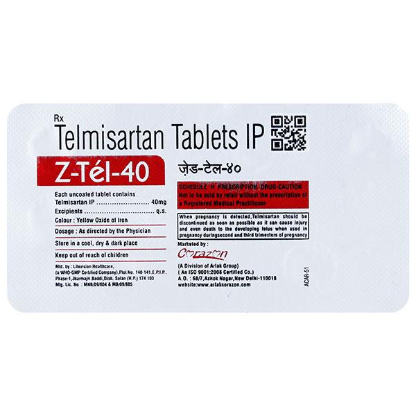 Z TEL 40mg Tablet 10's