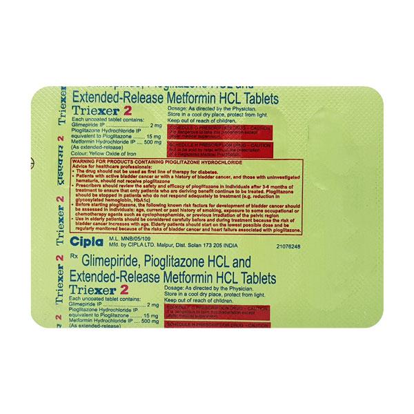 Triexer 2mg Tablet 10'S
