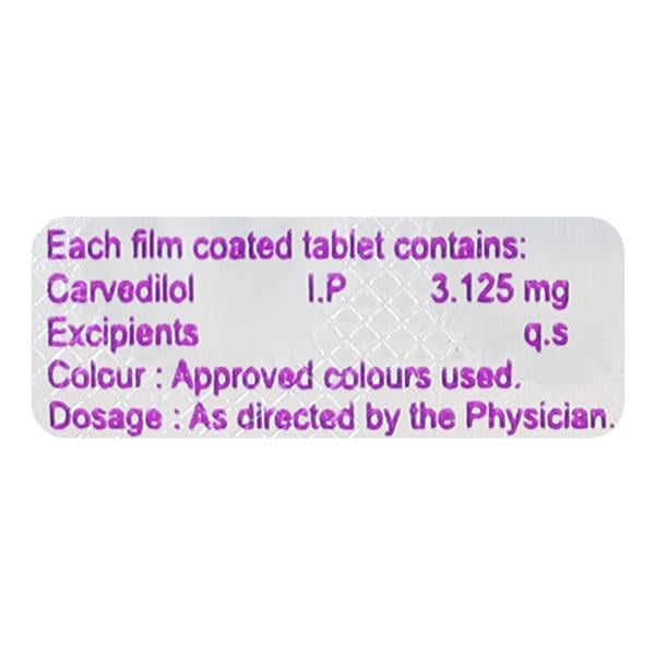 CARVEDKA 3.125 Tablet 10's