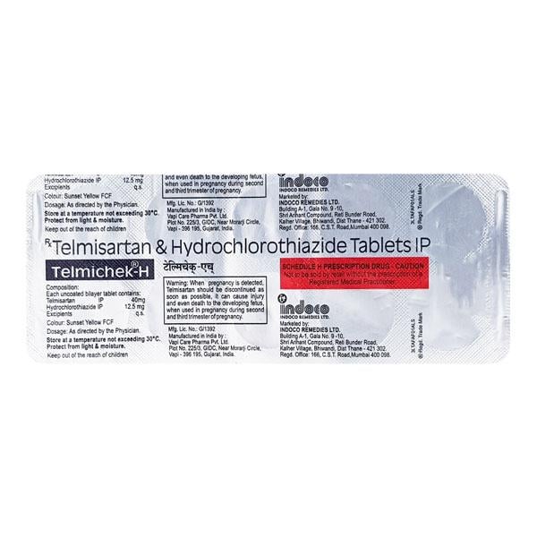 Telmichek H Tablet 10'S