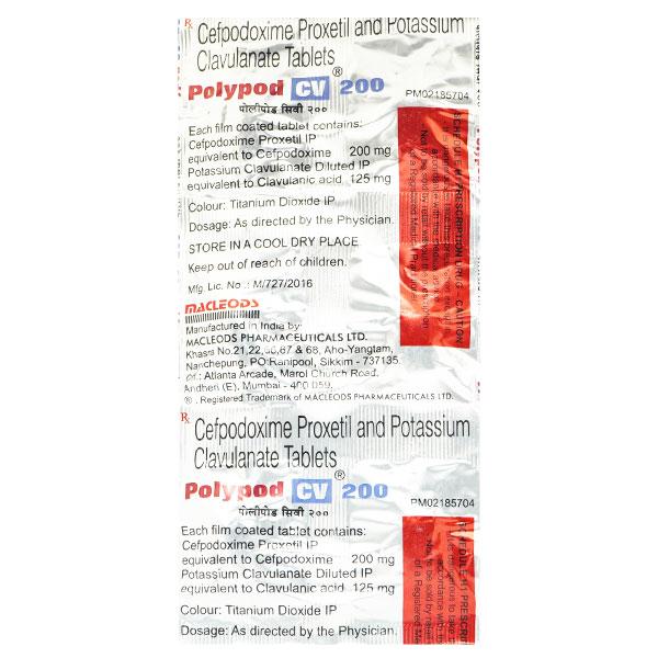 Polypod CV 200mg Tablet 6'S