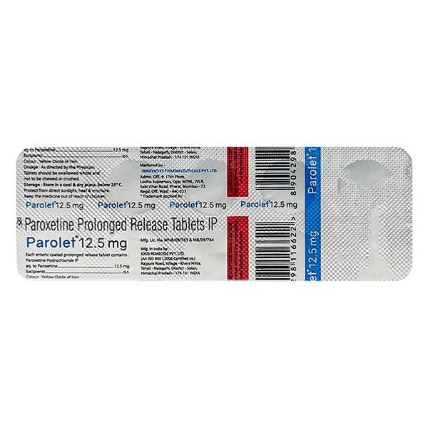 PAROLET 12.5mg Tablet 10's