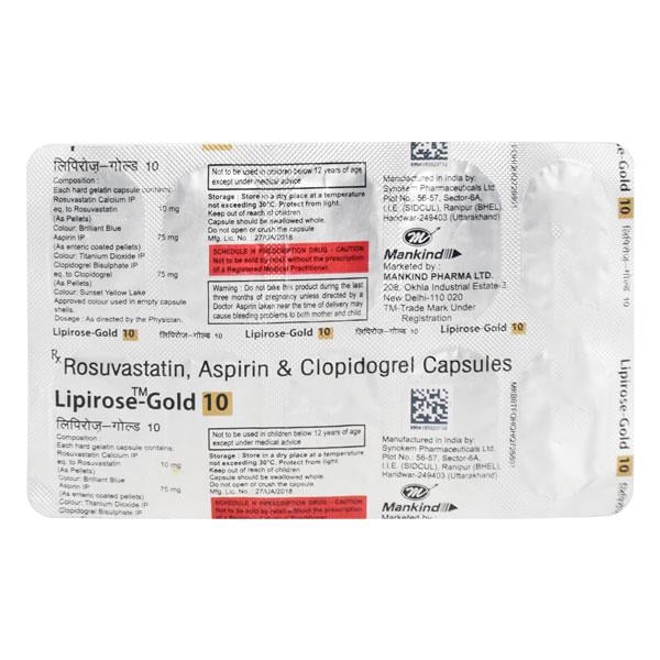 Lipirose Gold 10mg Capsule 10'S