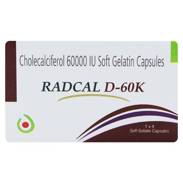 RADCAL D 60k Soft Gelatin Capsule 4's