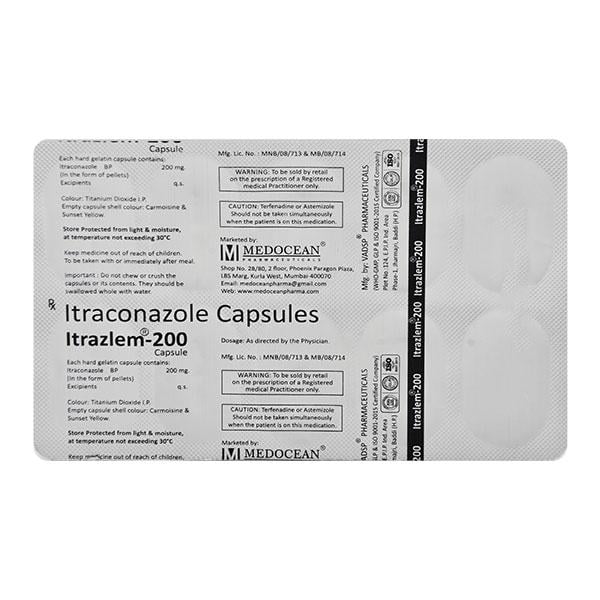 ITRAZLEM 200 Capsule 10's