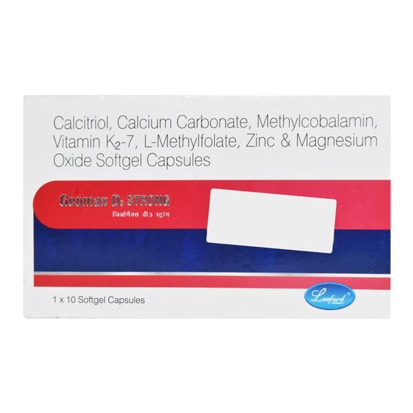 GEOMAX D3 STRONG Softgel Capsule 10's