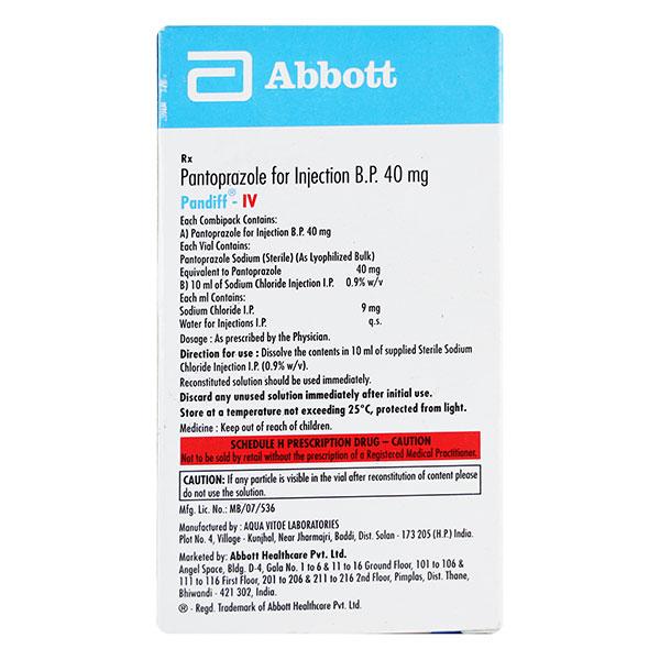 Pandiff IV 40mg Injection 1's