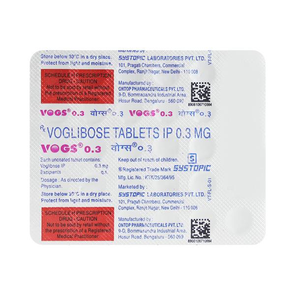 Vogs 0.3mg Tablet 30'S