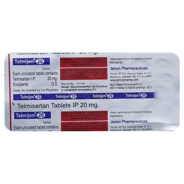 TELMIJEN 20 Tablet 15's