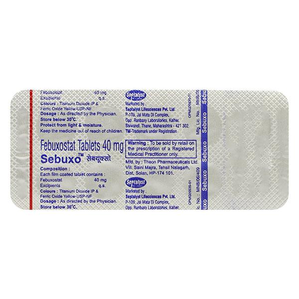 SEBUXO 40mg Tablet 10's