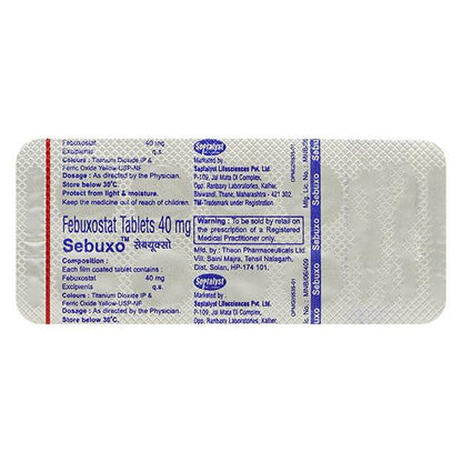 SEBUXO 40mg Tablet 10's