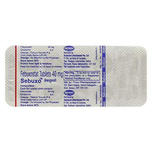 SEBUXO 40mg Tablet 10's