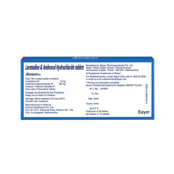 Alaspan AM Tablet 10'S