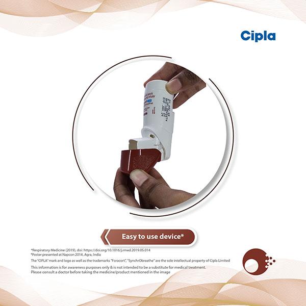 FORACORT 200 SYNCHROBREATHE Inhaler 120md