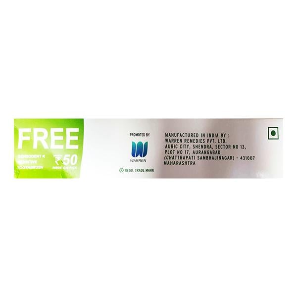 SENSODENT K FAST RELIEF (TOOTHBRUSH FREE) Paste 125g