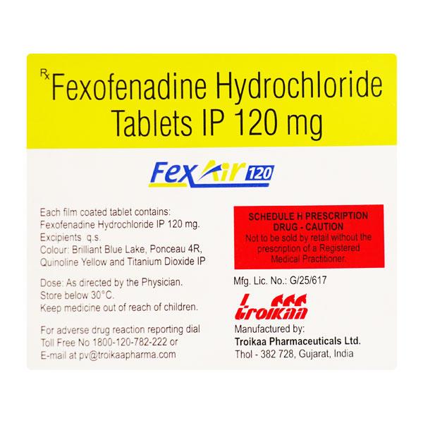 FEXAIR 120 Tablet 10's