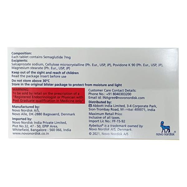 RYBELSUS 7mg Tablet 10's
