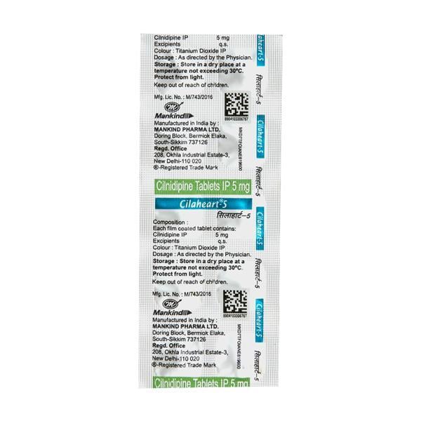 Cilaheart 5mg Tablet 10'S