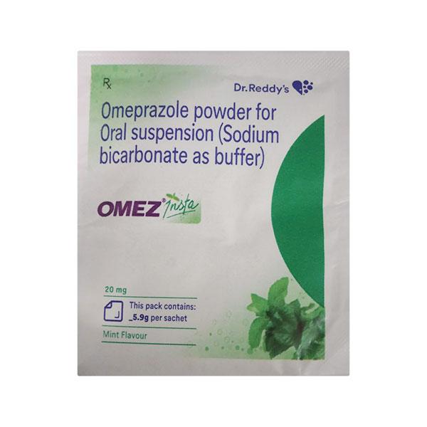 Omez Insta 20mg Mint Flavour Powder 5.9Gm