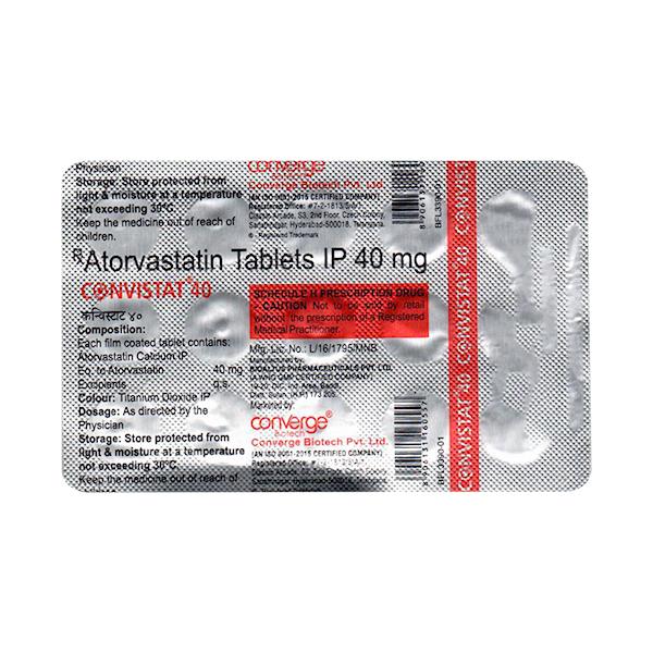 CONVISTAT 40 Tablet 15's