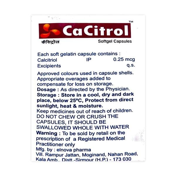 CACITROL Softgel Capsule 10's