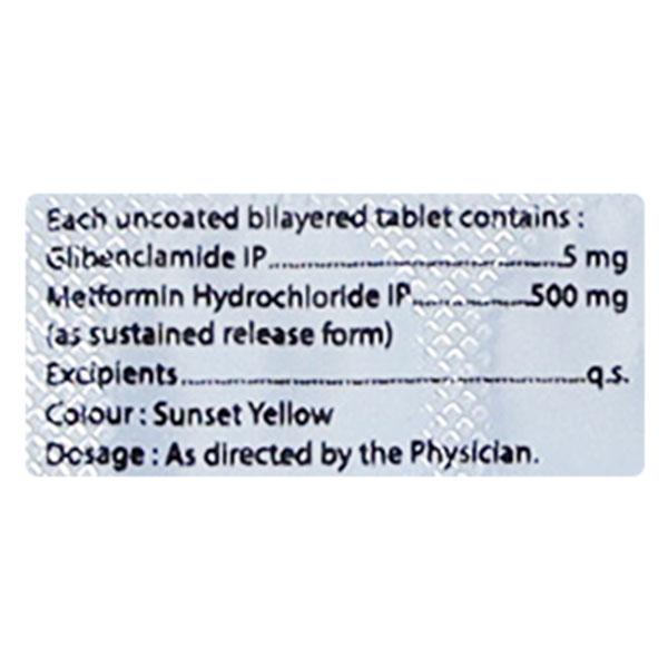 GLIBEDAC M 5 Tablet 10's