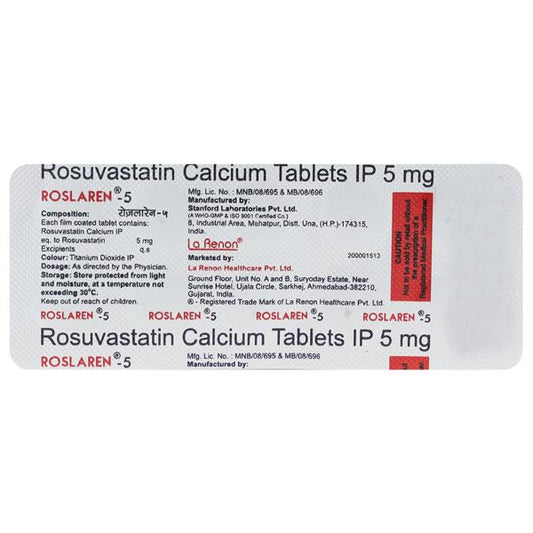 Roslaren 5mg Tablet 10'S